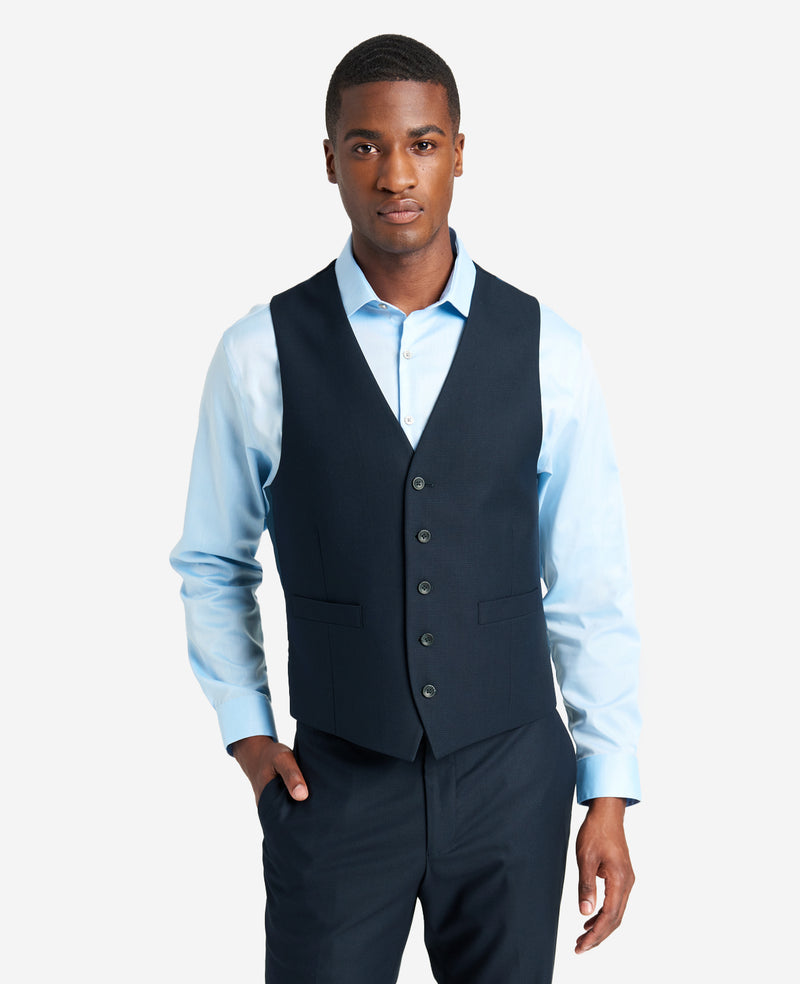 dress shirt and vest